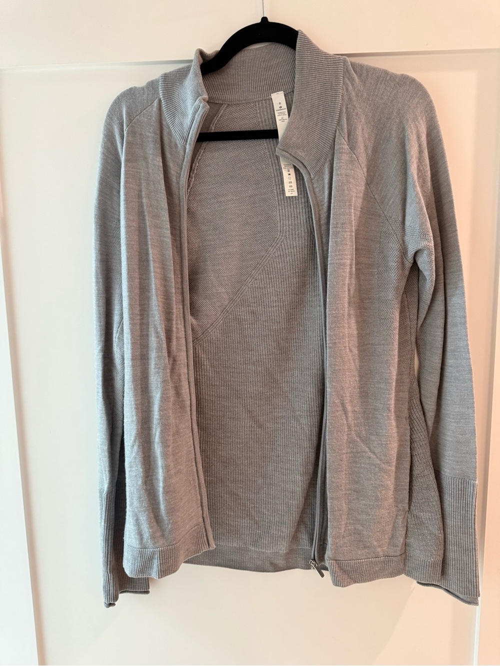lululemon athletica Light Gray Zip-Up Jacket